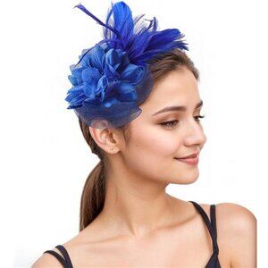 Fascinators Hats for Women, Blue